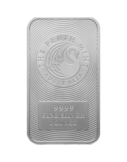 1 OZ SILVER PERTH MINT KANGAROO BAR Obverse