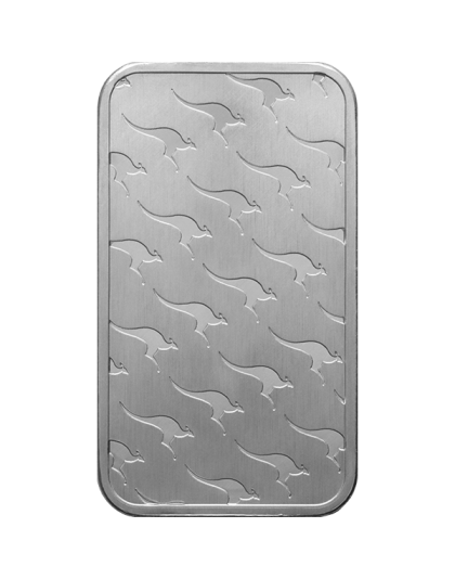 1 OZ SILVER PERTH MINT KANGAROO BAR Reverse