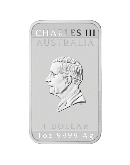 2026 1 OZ SILVER PERTH MINT DRAGON RECTANGULAR COIN Reverse