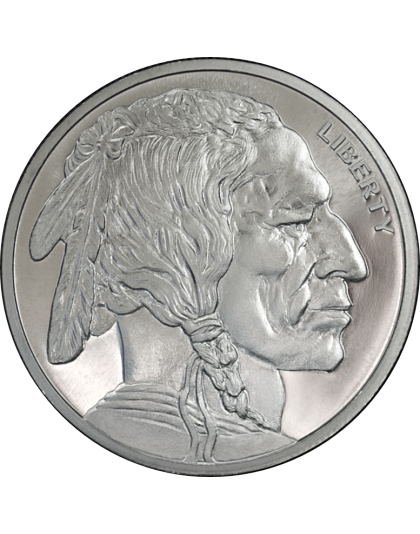 1 OZ SILVER ROUND BUFFALO GOLDEN STATE MINT Obverse
