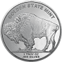 1 OZ SILVER ROUND BUFFALO GOLDEN STATE MINT Reverse