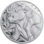 1 OZ SILVER ROUND BULL AND BEAR GOLDEN STATE MINT Obverse