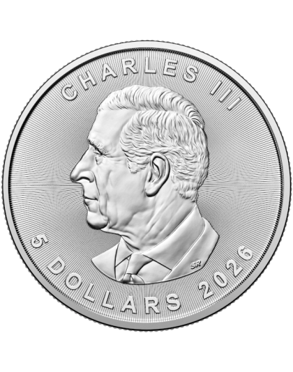 2026 1 OZ CANADIAN SILVER MAPLE LEAF Reverse