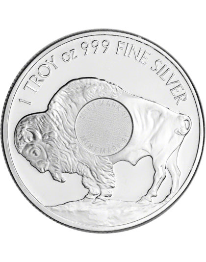 1 OZ SILVER ROUND BUFFALO SUNSHINE MINT Reverse