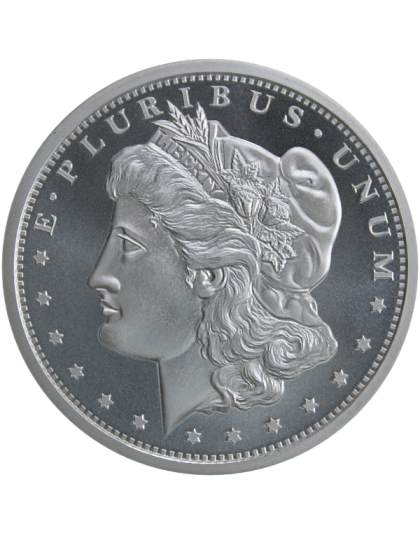 1 OZ SILVER ROUND MORGAN GOLDEN STATE MINT Obverse