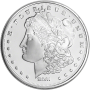 1 OZ SILVER ROUND MORGAN DOLLAR SUNSHINE MINT Obverse