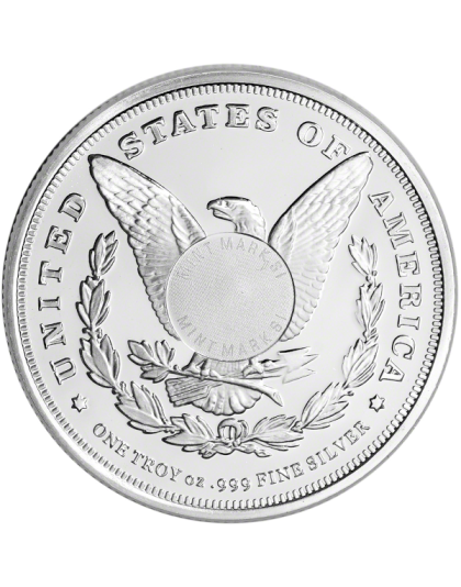 1 OZ SILVER ROUND MORGAN DOLLAR SUNSHINE MINT Reverse