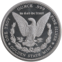 1 OZ SILVER ROUND MORGAN GOLDEN STATE MINT Reverse