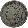 AMERICAN SILVER MORGAN DOLLAR ALMOST GOOD Obverse