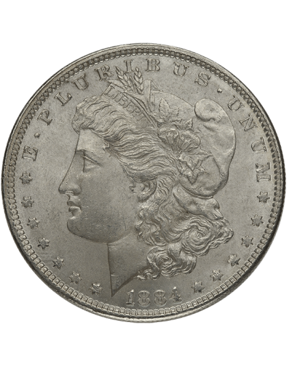 AMERICAN SILVER MORGAN DOLLAR AU Obverse
