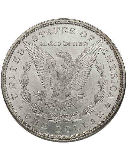 AMERICAN SILVER MORGAN DOLLAR AU Reverse