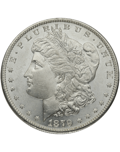 AMERICAN SILVER MORGAN DOLLAR BU Obverse