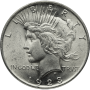 AMERICAN SILVER PEACE DOLLAR BU Obverse