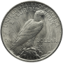 AMERICAN SILVER PEACE DOLLAR BU Reverse