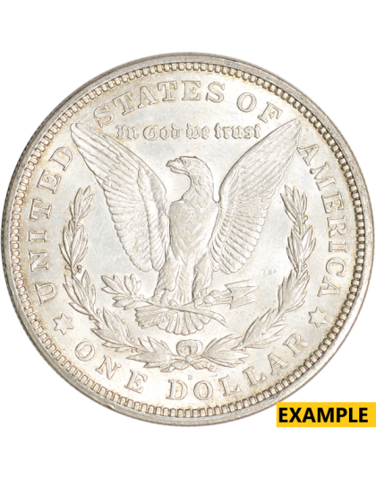 1921 $1 SILVER MORGAN D AU Reverse
