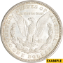 1921 $1 SILVER MORGAN D AU Reverse