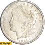 1921 $1 SILVER MORGAN S AU Obverse