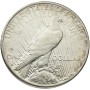 AMERICAN SILVER PEACE DOLLAR CLEANED OR EXCESSIVE WEAR Reverse