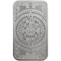 5 OZ SILVER BAR AZTEC CALENDAR Reverse