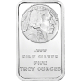 5 OZ SILVER BAR BUFFALO SILVERTOWNE Obverse