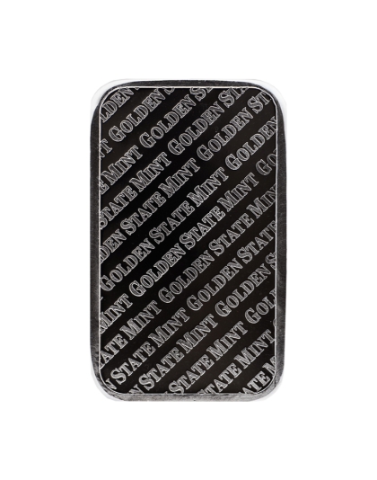 5 OZ SILVER BAR GOLDEN STATE MINT Reverse