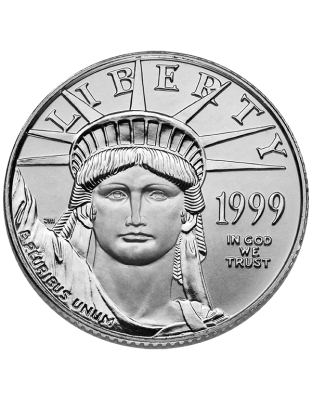 1/4 OZ AMERICAN PLATINUM EAGLE Obverse