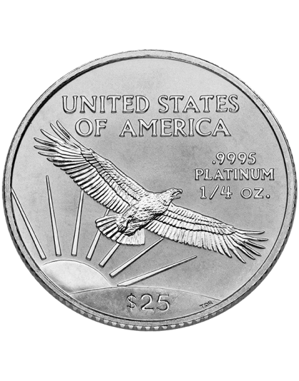 1/4 OZ AMERICAN PLATINUM EAGLE Reverse