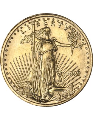 1/10 OZ AMERICAN GOLD EAGLE SCRUFFY Obverse