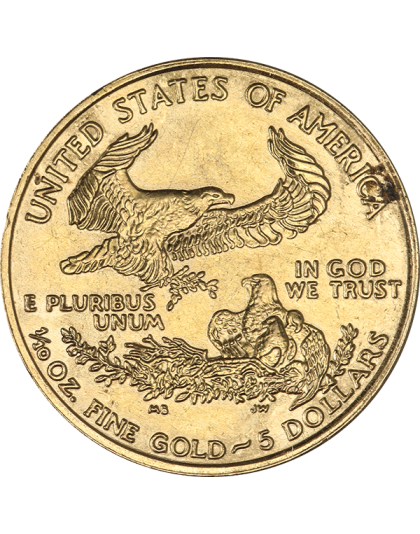 1/10 OZ AMERICAN GOLD EAGLE SCRUFFY Reverse