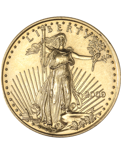 1/4 OZ AMERICAN GOLD EAGLE SCRUFFY Obverse