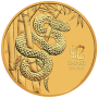2025 1 OZ PERTH MINT GOLD SNAKE (LUNAR SERIES) Obverse