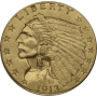 $2.5 U.S GOLD INDIAN AU Obverse