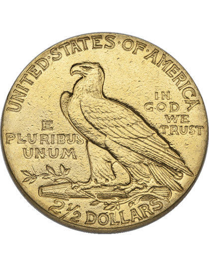 $2.5 U.S GOLD INDIAN LP Reverse