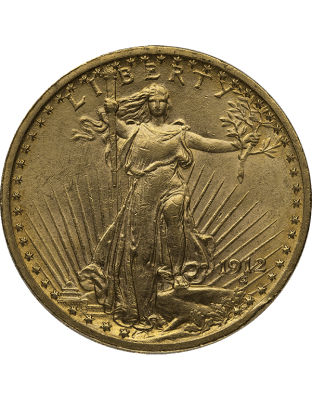 $20 U.S. GOLD SAINT XF Obverse