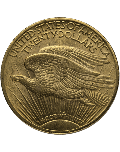 $20 U.S. GOLD SAINT XF Reverse