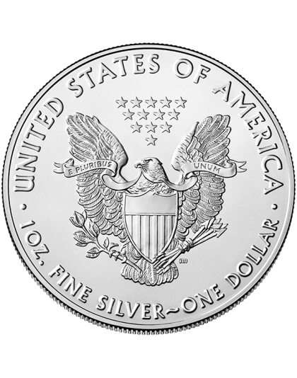2021 1 OZ AMERICAN SILVER EAGLE TYPE 1 REVERSE Reverse
