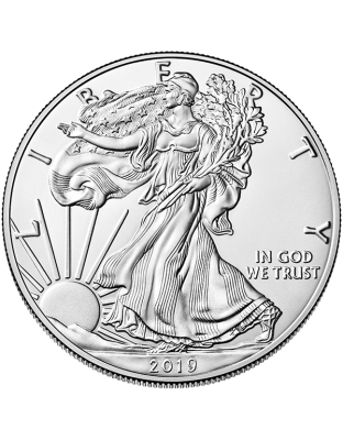 2019 1 OZ AMERICAN SILVER EAGLE Obverse