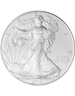 1 OZ AMERICAN SILVER EAGLE Obverse