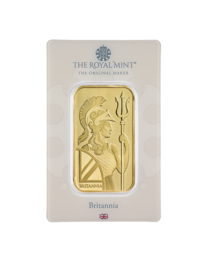 1 OZ GOLD BAR BRITANNIA Obverse