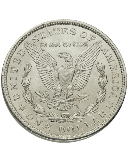 1921 AMERICAN SILVER MORGAN DOLLAR BU Reverse
