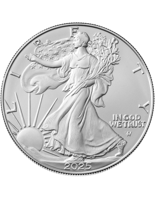 2025 1 OZ AMERICAN SILVER EAGLE Obverse