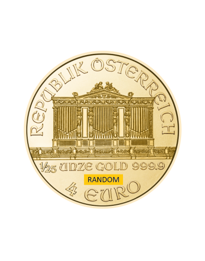 1/25 OZ AUSTRIAN GOLD PHILHARMONIC Obverse