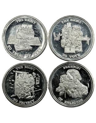 1 OZ SILVER ROUND JOHNSON MATTHEY